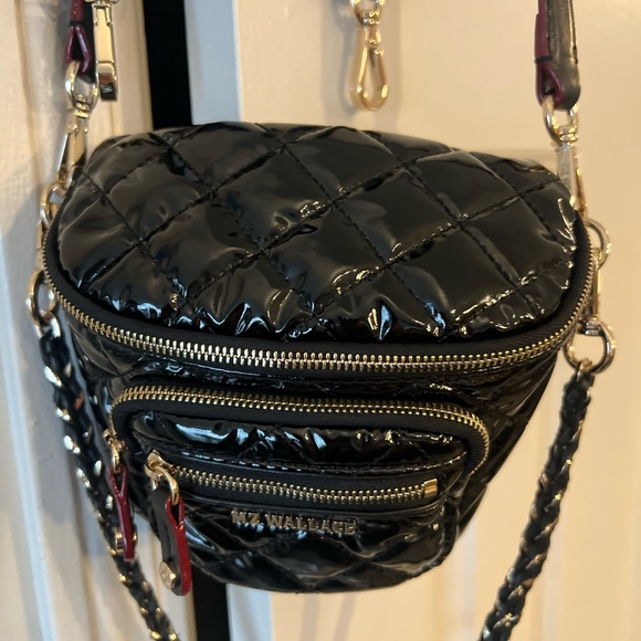 MZ Wallace Black Quilted Crossbody Bag - Picture 6 of 8